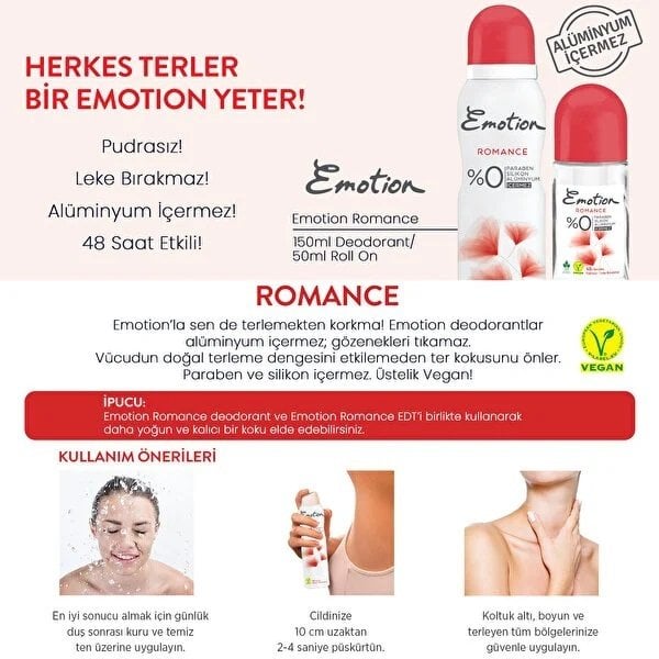 Emotion Romance Roll On 50Ml